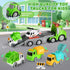 1, 2, 3, 4 Set, IJIGU Truck Toys for Toddler Year Old Boy, City Sanitation Transport Trucks Toy Ideal Christmas