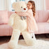 IKASA Giant Teddy Bear Plush Toy, Stuffed Animals, White, 47 inches
