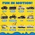 25 1 Set 3 JOYIN in Police Rescue Truck Car Toy with Sounds and Lights, Mini Vehicles in Carrier Truck, Play Police