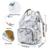 Yusudan Backpack Diaper Bag for Baby Girls, Mom Waterproof Large Nappy Bags for Women (Marble)