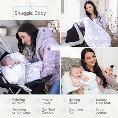 The Swaddle Blanket - Green Cactus Sleep Swaddle for Baby Boy & Girl, Infant Sleep Sack 0-3 Months