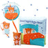 Teddy Bear Baby Book Activity Quiet Cloth Soft Books for Babies, Tummy Time Mirror Toy Gifts for Boys Girls, Goodnight