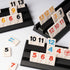 Lingle Rummy Set, 2-4 106 Rummy 4 Rummy Set Game Players with Tiles and Racks, Travel Game with Faux Leather Case, Fun