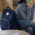 Backpack Pack Ramhorn Diaper Bag Multifunction Waterproof Travel Back for Mom Blue