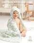 100% 2 Pack 32x32Inch Baby Bath Towels, Muslin Cotton Hooded Baby Towels for Newborn, Baby Towels with Hood for Infant