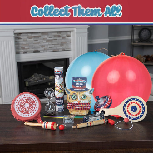 Continuum Games Way Back Toys Wooden Ball Catch Game - Steady Hands Skill Game for Ages 5 and Up