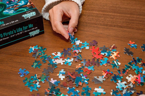 A Pirate's Life for Me! Fantasy Adventure Puzzle for Adults and Kids, 1000 Piece Jigsaw Puzzle Toy, Interactive Brain