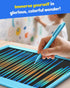 12 Inch TEKFUN LCD Writing Tablet for Kids Boys Toys, Erasable Doodle Board Colorful Doodle Pad, Mess Free Coloring