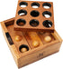 BSIRI Wooden Board Games Educational Sets - Classic Rustic Golf Game for Coffee Table or Home Decor (Gopher Holes)
