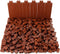 Feleph 360 Pieces 1x2 Masonry Profile Bricks Building Blocks Diverse Bulk Toy Set for Wall Parts (Reddish Brown)