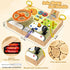 Montessori Toddler Toys - Baby Wooden Busy Board - Sensory Toys with Light Switch for Educational Activities for