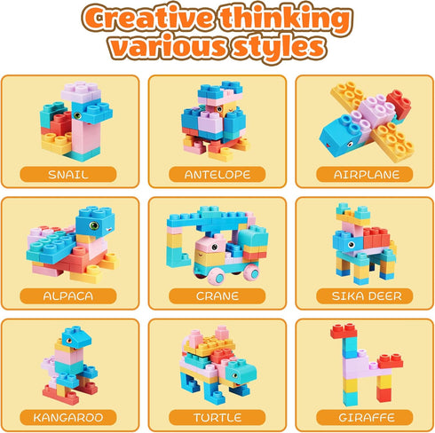 ZZXYPX 45pcs 18+ Soft Building Blocks for Toddlers - BPA-Free STEM Educational Toys Ages Months, Safe Preschool