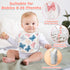 20Pcs Zainpe Snap Muslin Cotton Baby Bibs Soft Absorbent Adjustable Burp Cloths for Newborns Drooling Feeding Teething