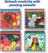 Skillmatics Magical Scratch Art Book for Kids - Animals, DIY Activity & Stickers, Gifts for Toddlers, Ages 3-8