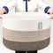 Extra Large Blanket Basket 87L - Cotton Rope Laundry Basket for Baby Nursery, Large Clothes Basket, White & Brown