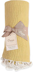 30" 40" Crane Baby Muslin Swaddle Blanket, Soft Cotton Lightweight Nursery and Stroller Blanket for Baby Boys & Girls