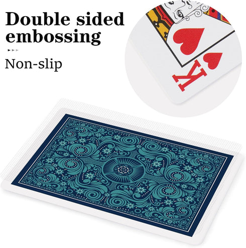 6 Pack,Waterproof Shuffle,6 Set,Standard (6 Plastic Playing Cards Playing Cards Bulk for Adults,Flexible and Easy Decks