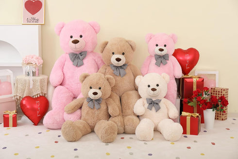 Misscindy Giant Teddy Bear Plush Stuffed Animal for Girlfriend or Kids, 47 inch, Pink
