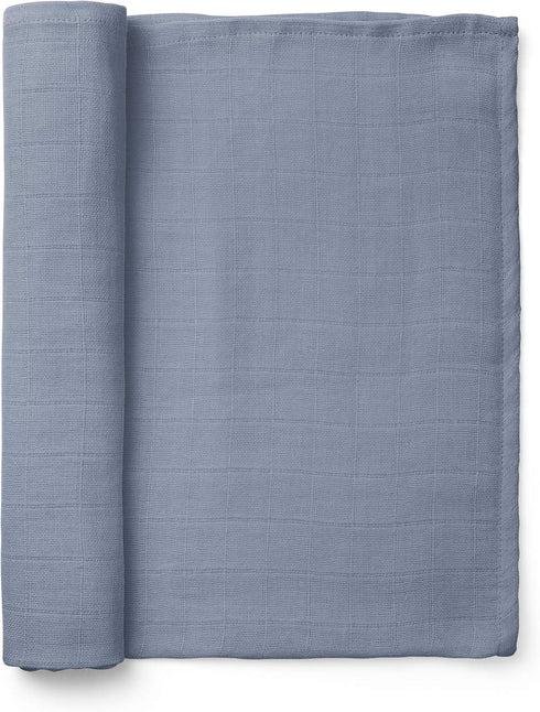 Natemia Baby Muslin Swaddle Blanket (Gray) - Silky Soft, Gentle Receiving Blankets for Newborns, Boys, Girls