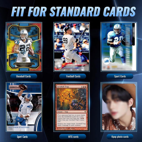 SEFOWG 5000ct Clear Card Sleeves for Trading Cards, Baseball Sports Soft Sleeves, Ultra Soft Plastic Card Protector