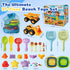 37 3-in-1 2 2 3-10 UBeesize PCS Beach Toys , Construction & Treasure Hunt Sand Toys with Collapsible Buckets, Trucks