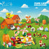 2026 Set -12-in-1 6+, New Easter Gifts Building for Kids Happy Farm Village Building Toy with Prefilled Eggs, Easter