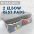 Elbow Set Elbow Baby Bath Kneeler and Rest Pad - Non-Slip Quick Dry Bath Kneeling Pad and Bath Rest Pad with Pockets
