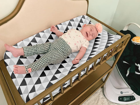 BaeBae Goods 4 Pack Changing Pad Cover Baby Changing Pad Covers Boy or Girl Changing Pad Cover Pure Jersey Machine