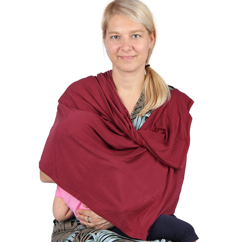 NeoTech Care Baby Nursing Cover Breastfeeding Scarf, Soft Fabric in Gray