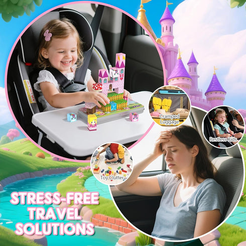 35PCS 3 4 5 6 7 8 Mini Magnetic Blocks, Magnetic Blocks Travel with Portable Iron Storage Box, Magnet Building Blocks