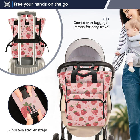 SUABO Backpack Sokai Aishin Baby Diaper Bag Large Bag Waterproof Travel Diaper Bags for Moms and Dads