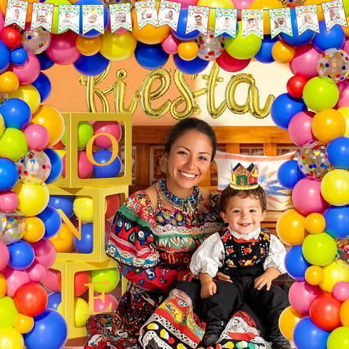 Fiesec 1st First Fiesta Birthday Decorations, Mexican Themed Birthday Party Decorations, Cinco De Mayo Backdrop Balloon