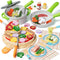 Lehoo Castle Wooden Play Food Sets for Kids Kitchen - Pizza Toy