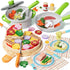 Lehoo Castle Wooden Play Food Sets for Kids Kitchen - Pizza Toy