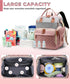 Backpack 18 Backpack Diaper Bag with Changing Station, Waterproof Large Capacity, Baby Bag for Mom & Dad, Pockets+USB