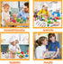 35Pcs Kids Kitchen Toy Accessories, Toddler Pretend Cooking Playset with Pots, Pans, and Food Set