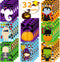 32PCS Halloween Stickers for Kids, Make a Face Stickers, Jack-O-Lantern Cute Arts and Crafts