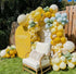 KALOR Yellow Balloons, 100 Pcs 5 Inch Mini Matte Latex Balloons for Birthday Decoration, Wedding Party