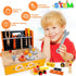 KIDWILL Wooden Tool Bench for Kids - 54-Piece Tool Set with 2-in-1 Workbench & Take-Along Kit, STEM Educational Toy