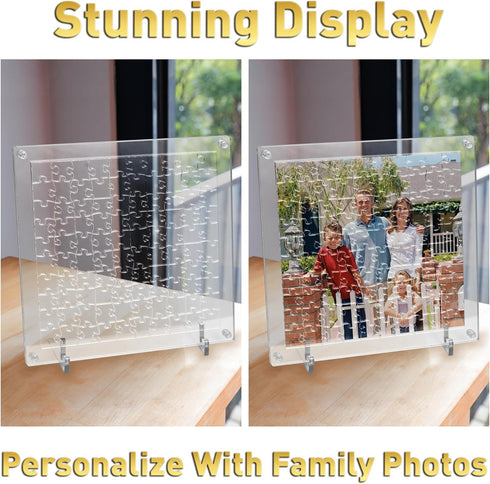 Funwares - ImPuzzable Insanely Impossible Puzzle - 100-Piece Clear Acrylic Puzzle for Adults, Unique Pieces