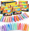 36 PCS Sidewalk Chalk for Kids, 18 Colors Nontoxic Washable Bulk for Outdoor Painting on Chalkboard