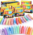36 PCS Sidewalk Chalk for Kids, 18 Colors Nontoxic Washable Bulk for Outdoor Painting on Chalkboard