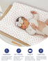 2 Pack TotAha Premium Stretchy Changing Pad Cover, Buttery Soft Diaper Changing Pad Covers for Girls Boys, Super