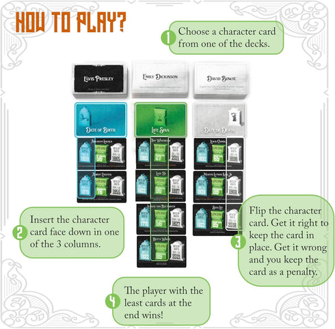 Foxmind Games Deadlines Trivia Card Game - Pop Culture Game for 10 Players, Fun Family Night