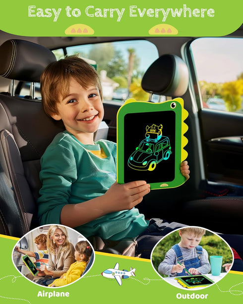 3 4 5 6 (8.5in TEKFUN LCD Writing Tablet for Kids, Doodle Board Drawing Pad, Dinosaur Toys for Kids, Travel Toys