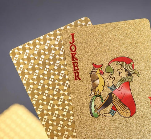 Gold Diamond Playing Cards - Durable and Waterproof, Perfect for Magic, Poker, Parties, Memorable Gifts