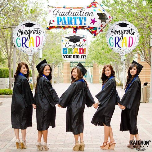 KatchOn Kindergarten Graduation Balloons - 20 Inch, Pack of 4 | Congrats Grad Decorations Class of 2024