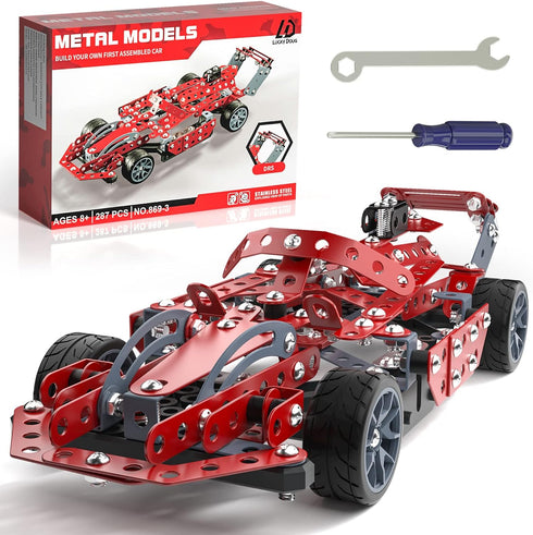 Lucky Doug Building Kit Model Car Set - STEM Project Building Toys