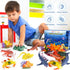 18 Pack 3-8 GINMIC Kids Ocean Animals Toys with Large Play Mat , Assorted Realistic Sea Animal Toys with Carrier Bag