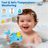 Baby Bath Thermometer, Dolphin Floating Bath Thermometer Baby for Newborns, Waterproof Bath Temperature Monitor